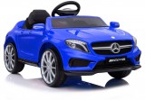 KicsiKocsiBolt Mercedes GLA 45 KID 12V Elektromos kisautó lakozott kék 2.4GHz szülői távirányítóval, nyitható ajtóval, EVA kerekekkel 3255