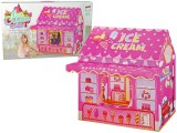 KicsiKocsiBolt Princess Ice Cream Sátor Fagylalt Shop gyerekeknek Rózsaszín fények csillagok 10516