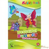 Kiddo Books Színező - Pillangós vastag kontúrral 3 éveseknek - Kiddo