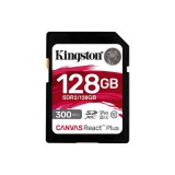 Kingston 128GB SDXC Class10 UHS-II U3 V90 Canvas React Plus  SDR2/128GB
