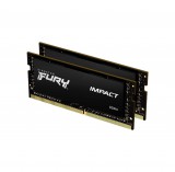 Kingston 16GB DDR4 2666MHz Kit(2x8GB) SODIMM Fury Impact Black KF426S15IBK2/16