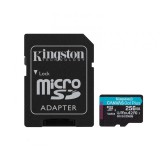 Kingston 256GB microSDXC Canvas Go! Plus Class 10 170R A2 U3 V30 Card + adapterrel SDCG3/256GB