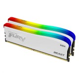 Kingston 32GB DDR4 3200MHz Kit(2x16GB) Fury Beast RGB SE White KF432C16BWAK2/32