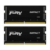 Kingston 32GB DDR5 4800MHz Kit(2x16GB) SODIMM Fury Impact Black KF548S38IBK2-32