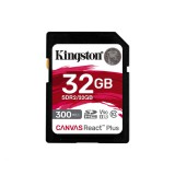 Kingston 32GB SDHC Class10 UHS-II U3 V90 Canvas React Plus SDR2/32GB