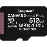 Kingston 512GB Canvas Select Plus Class 10 UHS-1 microSDXC memóriakártya (SDCS2/512GB) - Memóriakártya