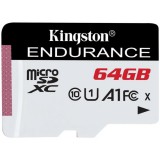 Kingston 64GB microSDXC High Endurance Class10 A1 UHS-I adapter nélkül SDCE/64GB