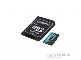 Kingston Canvas Go Plus 128GB MicroSDXC memóriakártya, 170R A2, U3, V30 + Adapter (SDCG3/128GB)