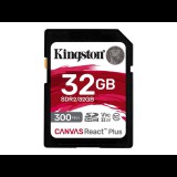 Kingston Canvas React Plus SDHC 32GB UHS-II/U3/C10 (SDR2/32GB) - Memóriakártya