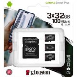 Kingston Canvas Select Plus 32GB microSDHC 3 Pack (SDCS2/32GB-3P1A)