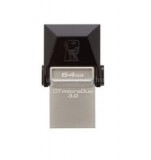 Kingston DataTraveler microDuo Pendrive 64GB USB3.0+MicroUSB (fekete) (DTDUO3/64GB)
