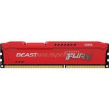 Kingston DIMM memória 8GB DDR3 1600MHz CL10 FURY Beast Red (KF316C10BR/8)