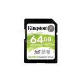 Kingston Memóriakártya SDXC 64GB Canvas Select Plus 100R C10 UHS-I U1 V10 (SDS2/64GB)