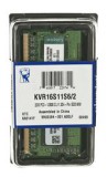 Kingston SODIMM memória 2GB DDR3 1600MHz CL11 Single Rank x16 (KVR16S11S6/2)