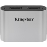 Kingston Workflow Dual-Slot USB3.2 Gen1 A microSDXC kártyaolvasó (WFS-SDC) - Memóriakártya olvasó