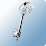 Kludi Logo 1S zuhanyszett (kézi zuhanyfej, fali zuhanytartó, gégecső 1,25m)