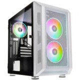 Kolink Citadel Mesh RGB White táp nélküli ablakos Micro-ATX ház fehér