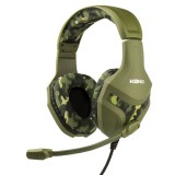 Konix Mythics PS-400 Camo gaming headset zöld terepmintás (KX-GH-CAMO-P4) (KX-GH-CAMO-P4) - Fejhallgató