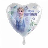 KORREKT WEB Disney Jégvarázs Elsa Joyeux Anniversaire fólia lufi 43 cm