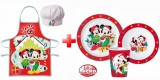 KORREKT WEB Disney Minnie and Mickey Karácsonyi kötény és műanyag étkészlet szett