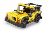 KORREKT WEB WANGE® 2886 | lego-kompatibilis építőjáték | 122 db építőkocka | Super car sárga terepjáró jeep