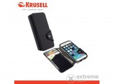 Krusell FlipWallet Kalmar álló bőrtok Apple iPhone 6 készülékhez, fekete (76019)