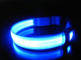 kütyübazár LED kutya nyakörv világító kutyanyakörv Kék M