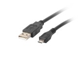 Lanberg CA-USBM-10CC-0018-BK USB kábel 1,8 M USB 2.0 Micro-USB B USB A Fekete