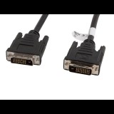 Lanberg DVI-D Dual Link összekötő kábel 1.8m fekete (CA-DVID-10CC-0018-BK) (CA-DVID-10CC-0018-BK) - DVI összekötő