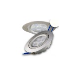 LEDIUM Süllyesztett LED spotlámpa, ezüst, 15W, 850 lm, 4200K természetes fehér, 72°, fényerőszabályozható
