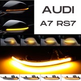 LEDtech Audi A7 C7 4G 4G8 S7 RS7 dinamikus LED - LEDES Tükör Index futófényes tükörindex 4G8949101 4G8949102 4G8949101A 4G8949102A ✔️
