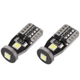 LEDtech W5W T10 LED CANBUS izzó égő Jégfehér - Hideg fehér 6000K 2db-os készlet✔️