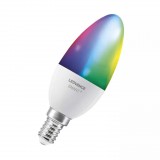 Ledvance Smart+ WiFi LED okos fényforrás gyertya 5W E14 RGB 2700-6500K (4058075485570) (ledv4058075485570) - LED-es égők