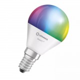 Ledvance Smart+ WiFi LED okos fényforrás kisgömb 5W E14 RGB 2700-6500K (4058075485631) (ledv4058075485631) - LED-es égők