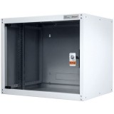 Legrand Rackszekrény, 19" fali kivitel, 16U, 805x600x600, szürke,egyrekeszes, üvegajtós, készre szerelt, max.65 kg (EVO16U6060) (EVO16U6060) - Rack szekrény