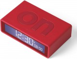 Lexon Flip+ LCD Alarm Clock Rubber Red LR150R9