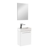 Leziter Fantastic fürdőszoba bútor Melanie tükörrel, fehér színben
