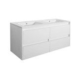 Leziter Porto 120 alsó fürdőszoba bútor mosdóval fehér színben