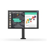 LG 27QN880 Ergonomikus Monitor | 27" | 2560x1440 | IPS | 0x VGA | 0x DVI | 1x DP | 2x HDMI