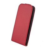 LG L50 D213N, Forcell lenyitható bőrtok, Slim Flip, felfelé nyíló - kinyitható, piros (40603) - Telefontok