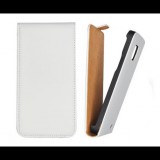 LG L90 D405, Lenyitható bőrtok, Forcell Slim Flip, felfelé nyíló - kinyitható, fehér (59498) - Telefontok