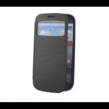 LG L90 D405, oldalra nyíló tok, akkufedél, hívás mutatóval, Smart Flap, fekete (59965) - Telefontok