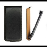 LG Optimus L1 II E410, Forcell lenyitható bőrtok, Slim Flip, fekete (99772) - Telefontok