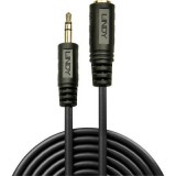 LINDY Jack Audio Hosszabbítókábel [1x Jack dugó, 3,5 mm-es - 1x Jack alj, 3,5 mm-es] 10.00 m Fekete (35656) - Audió kábel