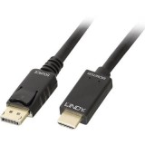 LINDY Kijelző csatlakozó / HDMI Csatlakozókábel [1x DisplayPort dugó - 1x HDMI dugó] 2.00 m Fekete (36922) - DisplayPort