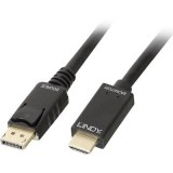 LINDY Kijelző csatlakozó / HDMI Csatlakozókábel [1x DisplayPort dugó - 1x HDMI dugó] 3.00 m Fekete (36923) - HDMI