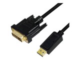 Logilink CV0133 DisplayPort-DVI 5m fekete kábel