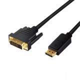 LogiLink DisplayPort apa - DVI-D(24+1) Dual Link apa kábel fekete 5m (CV0133)