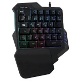Logilink Illuminated one-hand gaming keyboard Black ID0181