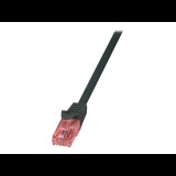 LogiLink PrimeLine - patch cable - 3 m - black (CQ3063S) - UTP